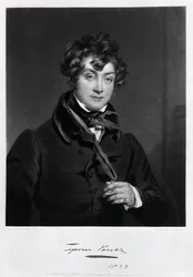 Tyrone Power, graviert von James Sands, ca. 1833